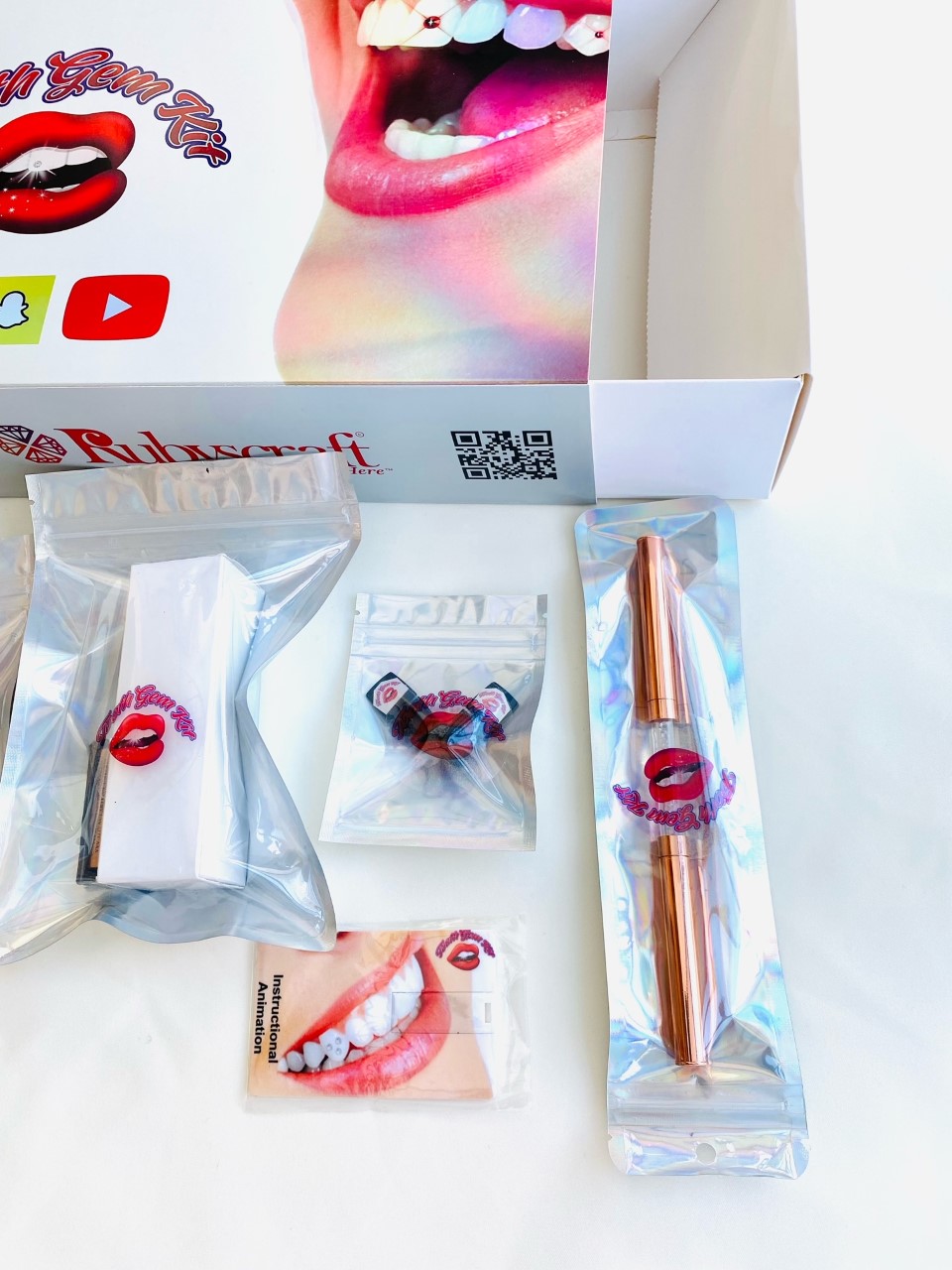 Professional Tooth Gem Kit Silver edition with Swarovski® Crystals
