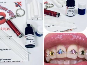 Professional Tooth Gem Kit - Silver edition with Swarovski® Crystals