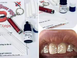 Professional Tooth Gem Kit by Rubyscraft With Swarovski® Crystal Dental  Gems silver Edition With Full Tooth Gem Adhesive Kit BOX -  UK