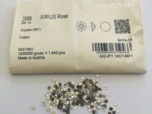 Alternative view of 50pcs  Swarovski® Crystals non hotfix ss12 Crystal Rhinestones Flatbacks