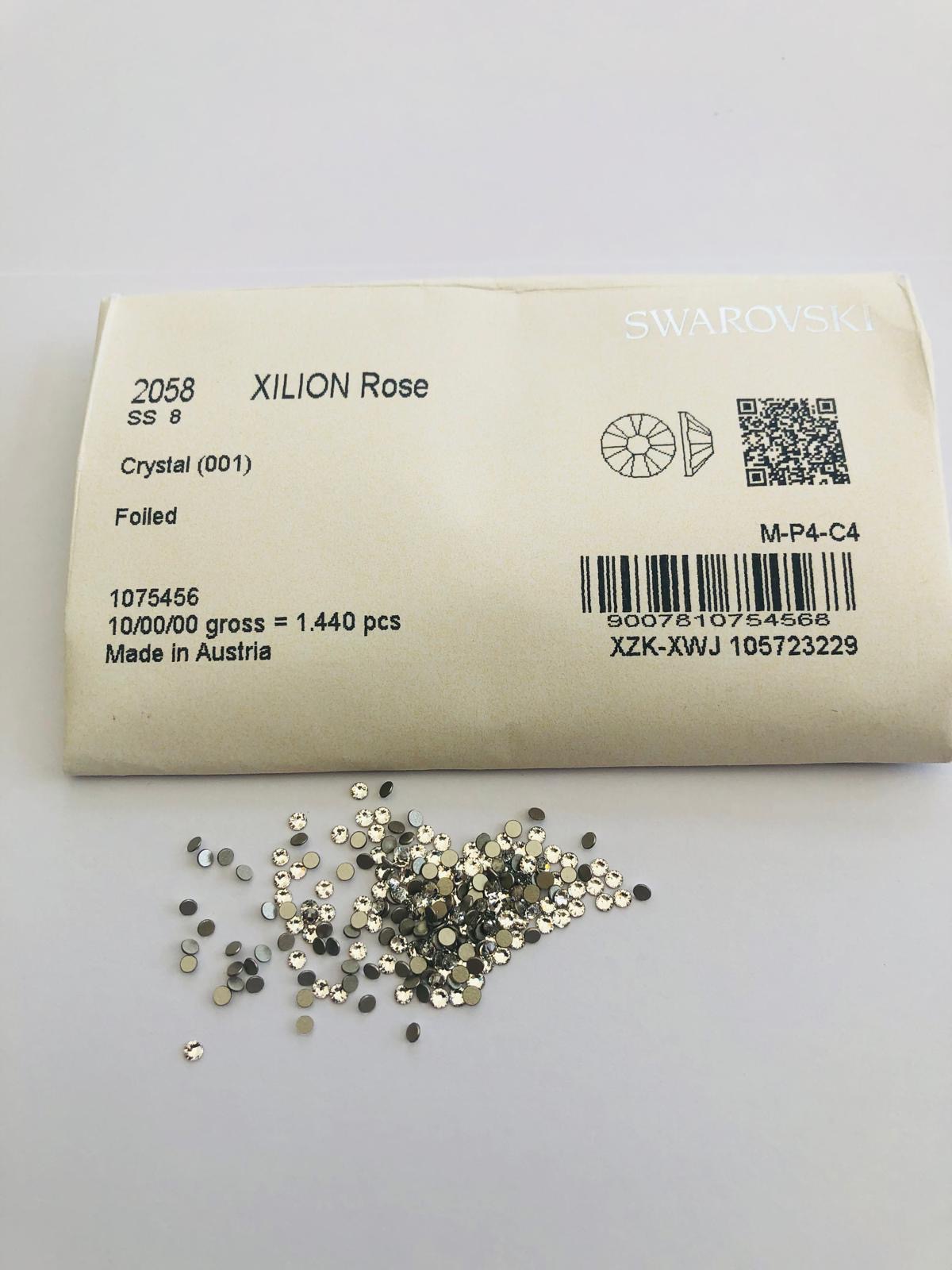 30pcs Tooth Gems Swarovski® Crystals non hotfix ss8 Rhinestones Flatbacks