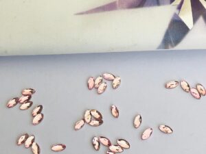 Alternative view of 10pcs Tooth Gems Preciosa® Horse Eye Silk Lead-Free Gems Non hotfix foiled 2x4mm Rhinestones Flatbacks Make your Tooth Butterfly