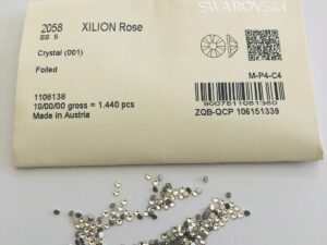 100pcs  Swarovski® Crystals non hotfix ss5 Crystal Rhinestones  Flatbacks