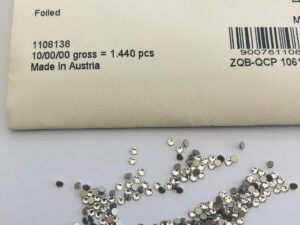 50pcs  Swarovski® Crystals non hotfix ss5 Crystal Rhinestones  Flatbacks