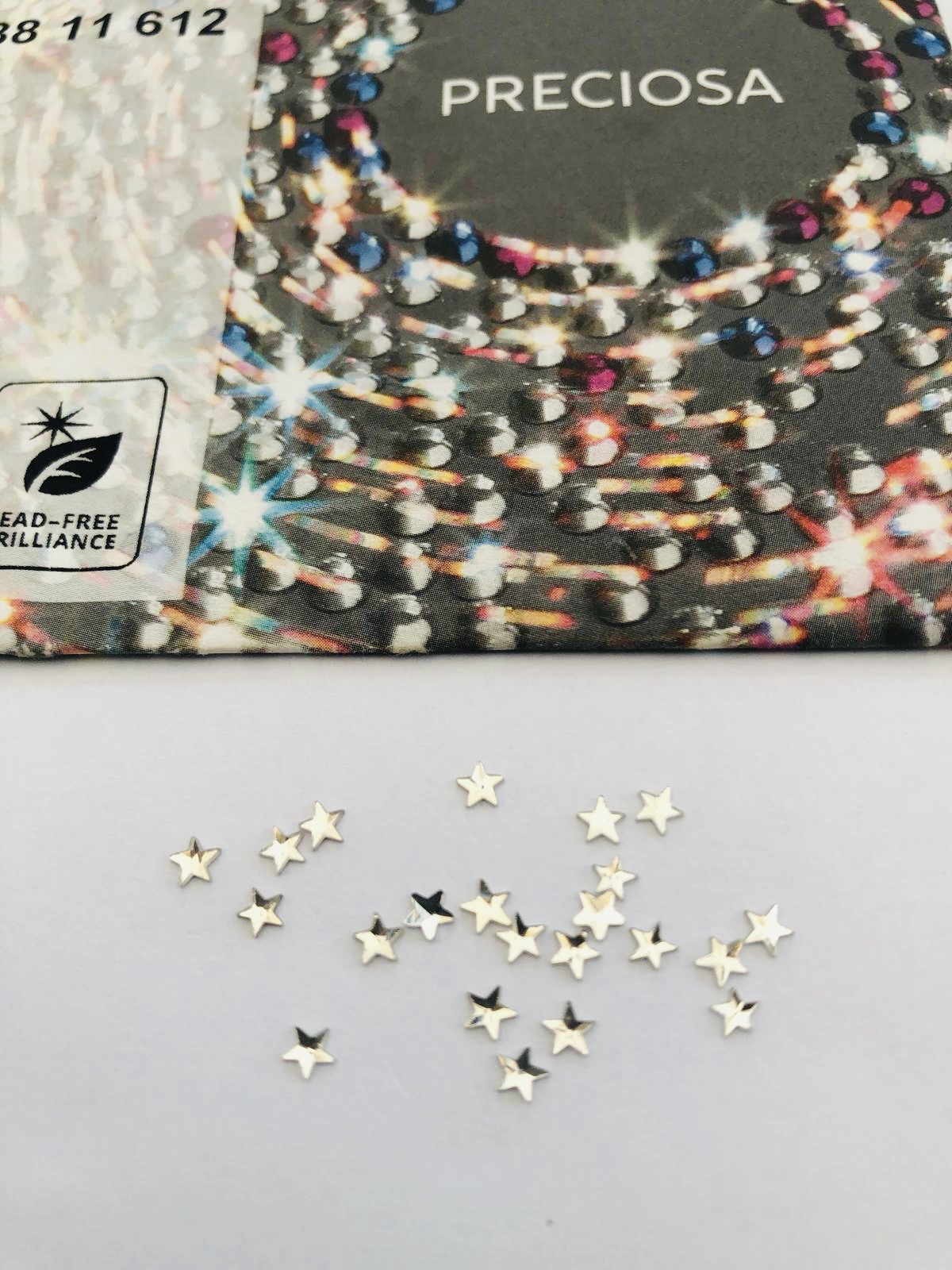 10pcs Tooth Gems Preciosa® Crystal Star 3mm Lead-Free Gems Non hotfix foiled 3mm Rhinestones Flatbacks