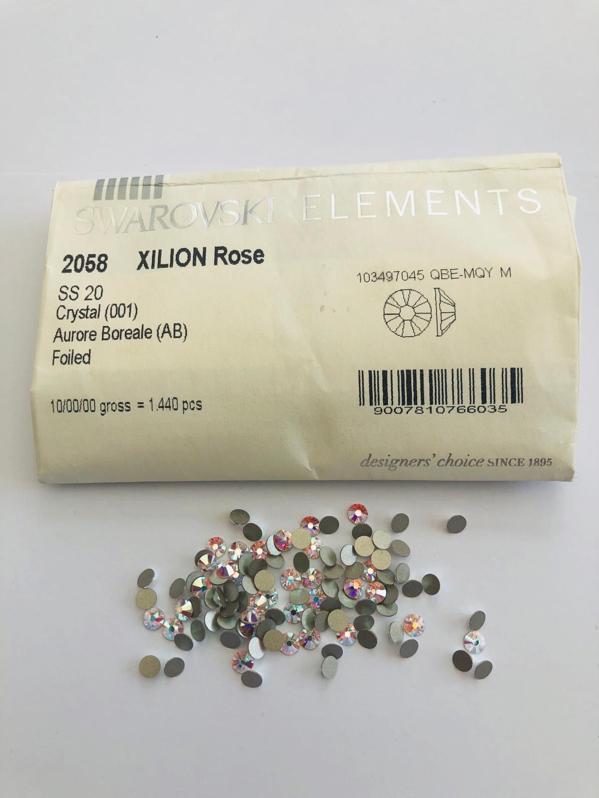 50pcs  Swarovski® AB Crystals non hotfix ss20 Crystal Rhinestones Flatbacks 2058