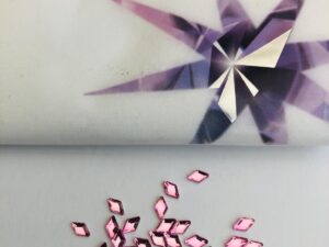 10pcs Tooth Gems Preciosa® Rose Diamond 5x3mm Lead-Free Crystal Gems Non hotfix foiled Austrian Rhinestones Flatbacks