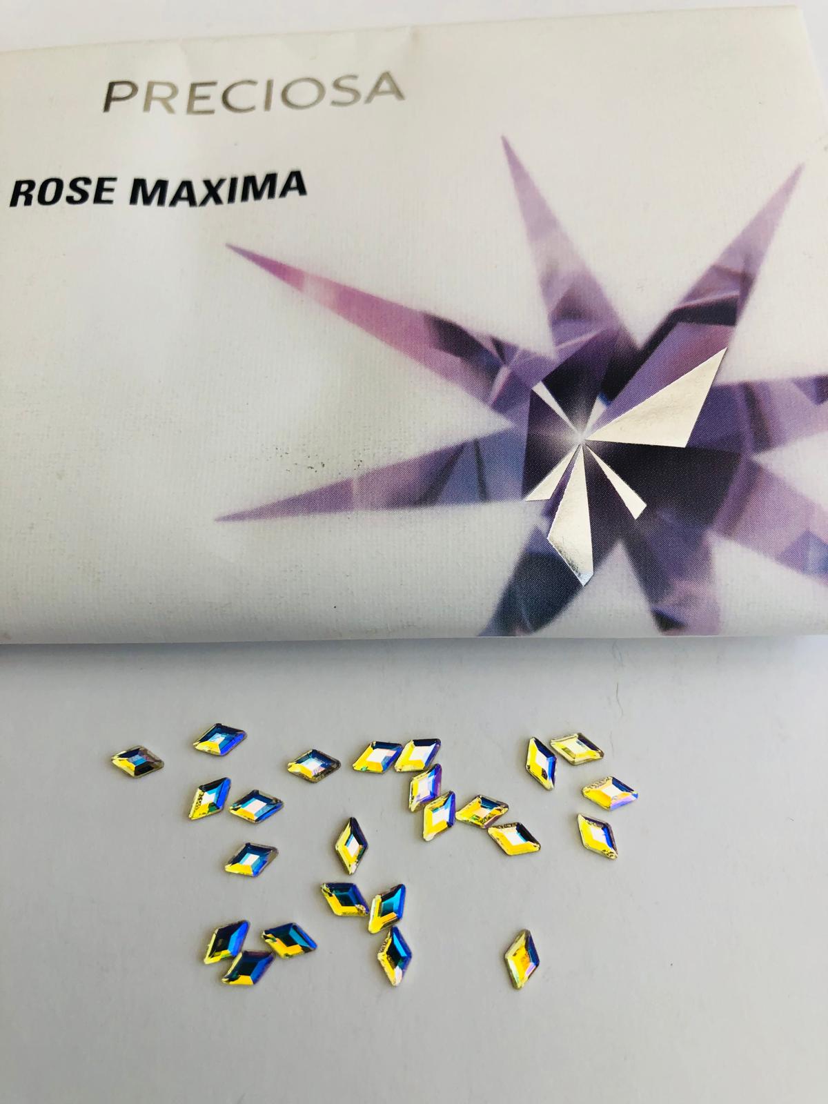 10pcs Tooth Gems Preciosa® AB Jonquil Diamond 5x3mm Lead-Free Crystal Gems Non hotfix foiled Austrian Rhinestones Flatbacks