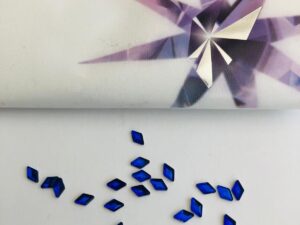 Alternative view of 10pcs Tooth Gems Preciosa® Dark sapphire Diamond 5x3mm Lead-Free Crystal Gems Non hotfix foiled Austrian Rhinestones Flatbacks