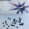 10pcs Tooth Gems Preciosa® Jet Black Heart  3mm Lead-Free Crystal Gems Non hotfix foiled Austrian Rhinestones Flatbacks