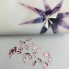 10pcs Tooth Gems Preciosa® Light Rose Drops 2x6mm Lead-Free Crystal Gems Non hotfix foiled Austrian Rhinestones Flatbacks