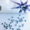10pcs Tooth Gems Preciosa® Light sapphire MINI STAR Star 4mm Lead-Free Gems Non hotfix foiled Austrian Rhinestones Flatbacks