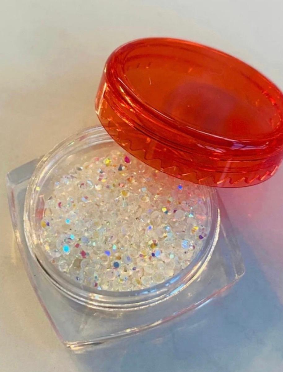 1440pcs Tooth Gems Preciosa®AB Crystal Pixie Chandelier Dust AB Crystal Lead Free Gems Non hotfix Rhinestone