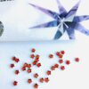 10pcs Tooth Gems Preciosa®  Orange MINI STAR Star 4mm Lead-Free Gems Non hotfix foiled Austrian Rhinestones Flatbacks