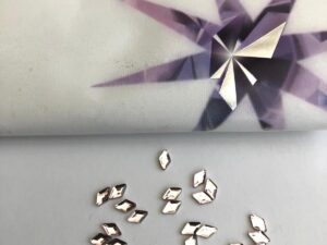 Alternative view of 10pcs Tooth Gems Preciosa® Silk Diamond 5x3mm Lead-Free Crystal Gems Non hotfix foiled Austrian Rhinestones Flatbacks