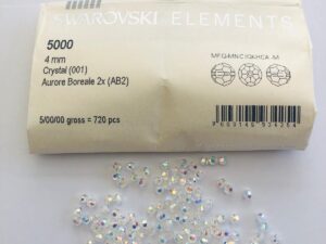 24pcs Swarovski® 4mm 2XAB Crystal Round Beads 5000