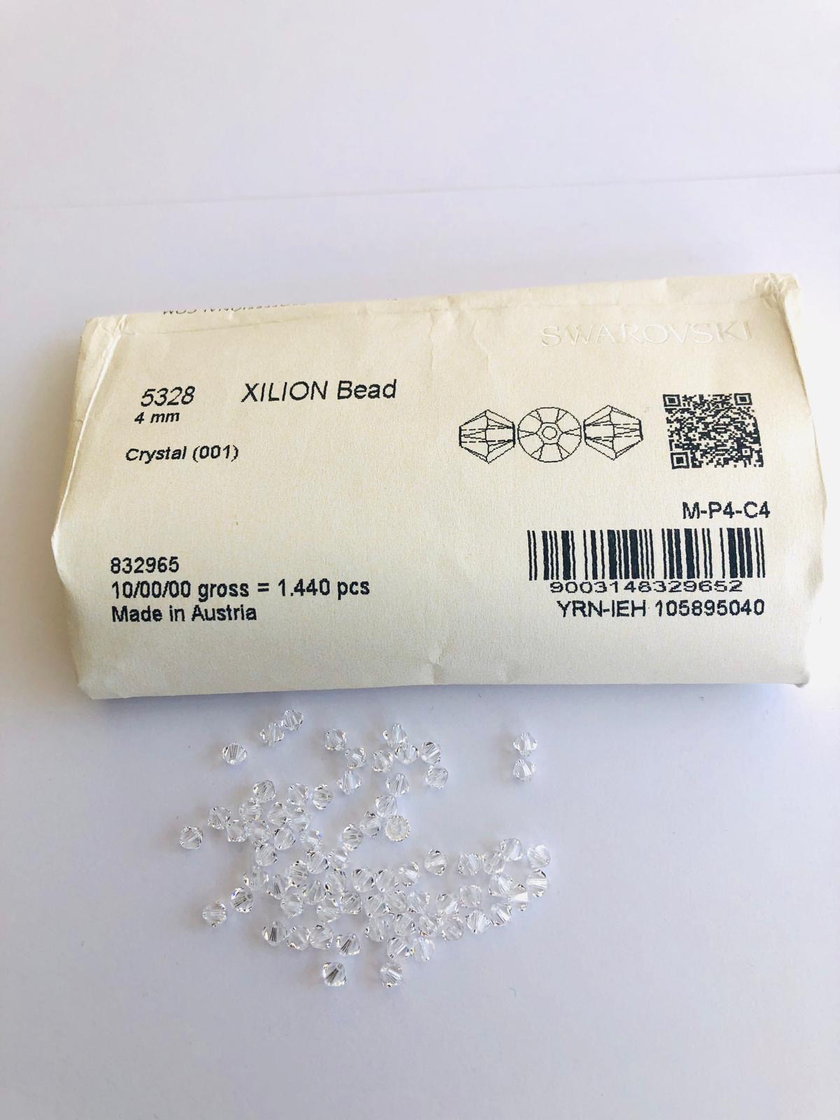 50pcs Swarovski® 4mm Crystal Bicone Beads 5328