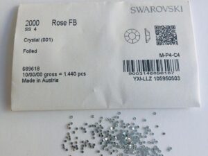 Alternative view of 50pcs  Swarovski® Crystals non hotfix ss4 Rhinestones  Flatbacks 2000 2058