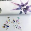 10pcs Tooth Gems Preciosa® Mix Drops 2x6mm Lead-Free Crystal Gems Non hotfix foiled Austrian Rhinestones Flatbacks