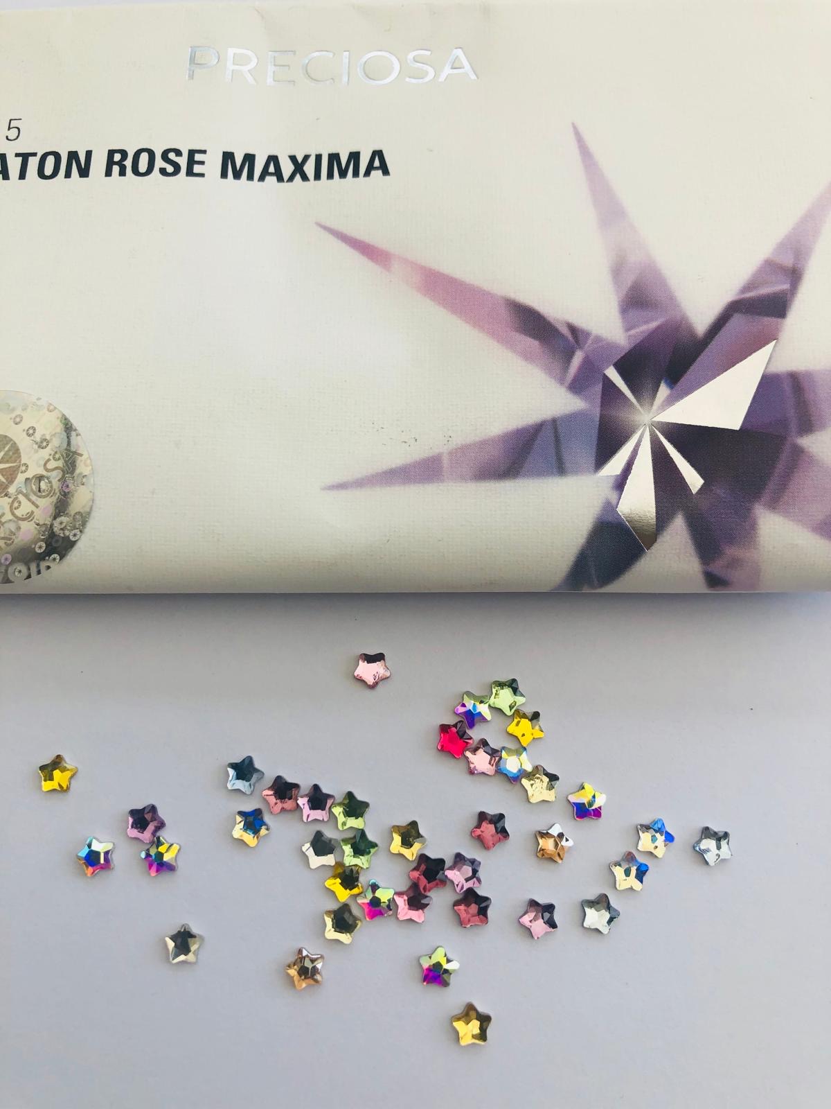 10pcs Tooth Gems Preciosa® Mix Crystal MINI STAR Star 4mm Lead-Free Gems Non hotfix foiled Austrian Rhinestones Flatbacks