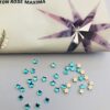 10pcs Tooth Gems Preciosa® Aquamarine  MINI STAR Star 4mm Lead-Free Gems Non hotfix foiled Austrian Rhinestones Flatbacks