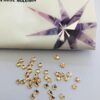 10pcs Tooth Gems Preciosa® Golden shadow  MINI STAR Star 4mm Lead-Free Gems Non hotfix foiled Austrian Rhinestones Flatbacks