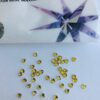 10pcs Tooth Gems Preciosa® Light Topaz Heart  3mm Lead-Free Crystal Gems Non hotfix foiled Austrian Rhinestones Flatbacks