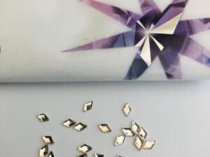 Alternative view of 10pcs Tooth Gems Preciosa® Crystal Diamond 5x3mm Lead-Free Crystal Gems Non hotfix foiled Austrian Rhinestones Flatbacks