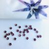 10pcs Tooth Gems Preciosa® Burgundy MINI STAR Star 4mm Lead-Free Gems Non hotfix foiled Austrian Rhinestones Flatbacks