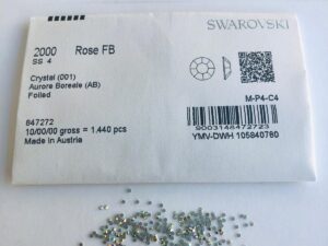 Alternative view of 50pcs  Swarovski® AB Crystals non hotfix ss4 Rhinestones  Flatbacks 2000 2058