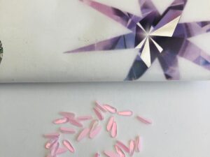 10pcs Tooth Gems Preciosa® Baby Pink Pastel Drops 2x6mm Lead-Free Crystal Gems Non hotfix foiled Austrian Rhinestones Flatbacks