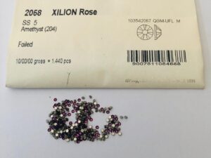 30pcs  Swarovski® Amethyst non hotfix  ss5  Rhinestones  Flatbacks 2058