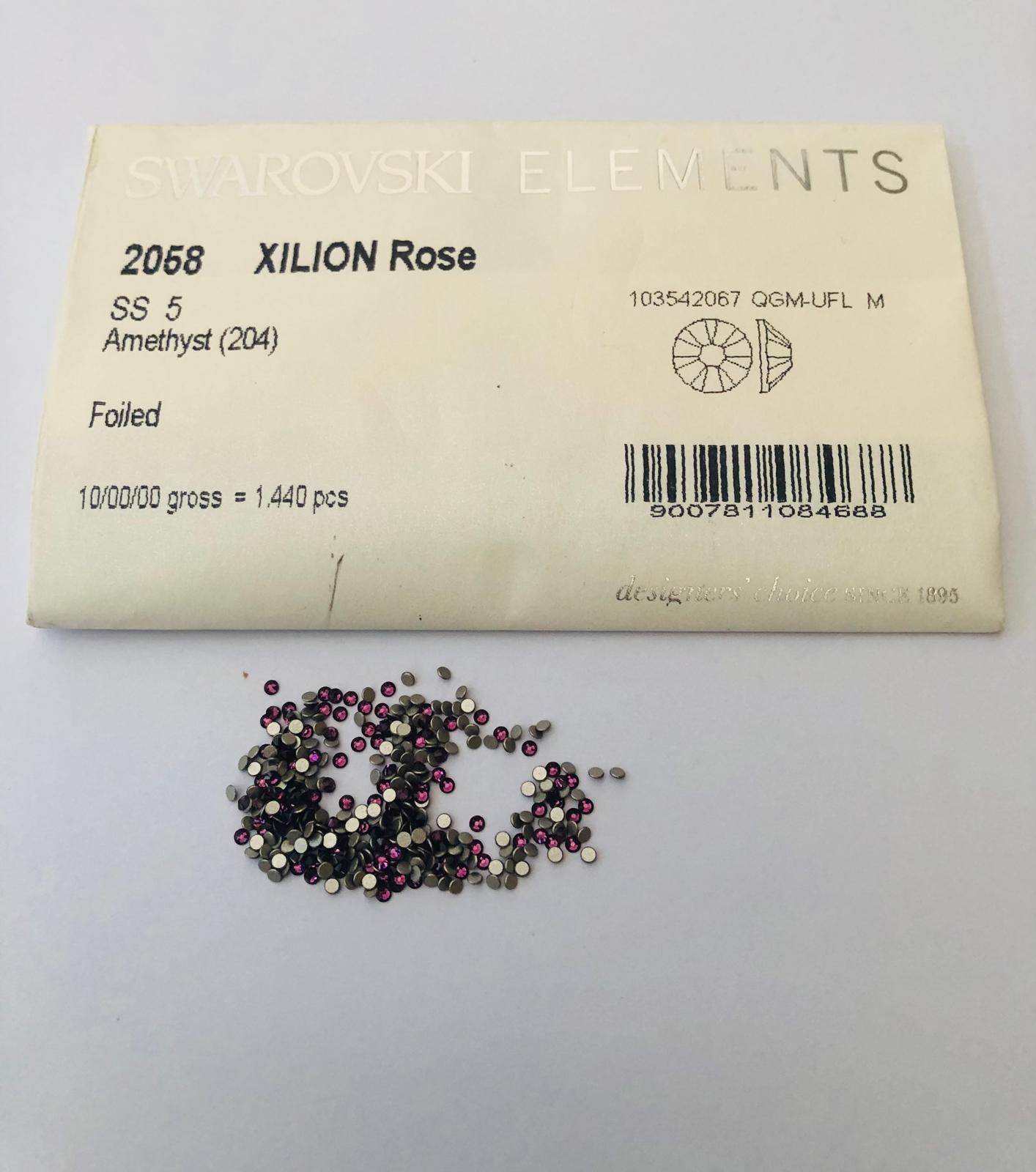 30pcs  Swarovski® Amethyst non hotfix  ss5  Rhinestones  Flatbacks 2058