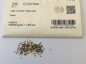 30pcs  Swarovski® Light Colorado Topaz non hotfix ss5 Rhinestones  Flatbacks 2058