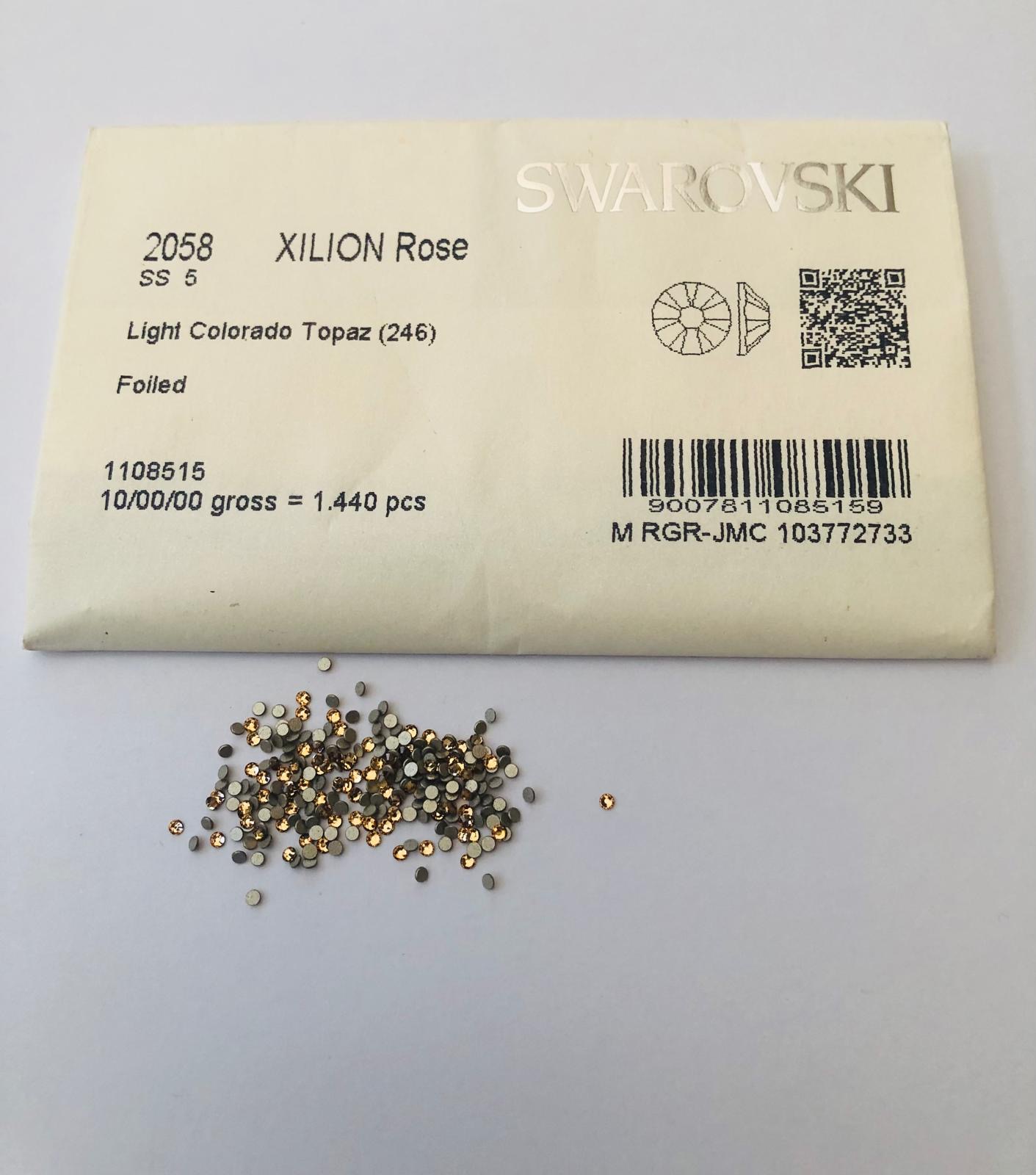 30pcs  Swarovski® Light Colorado Topaz non hotfix ss5 Rhinestones  Flatbacks 2058