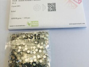 Alternative view of 1440pcs Rubyscraft® ss16 Crystal Non Hotfix Lead free Design foiled rhinestone flatback ref: 5328