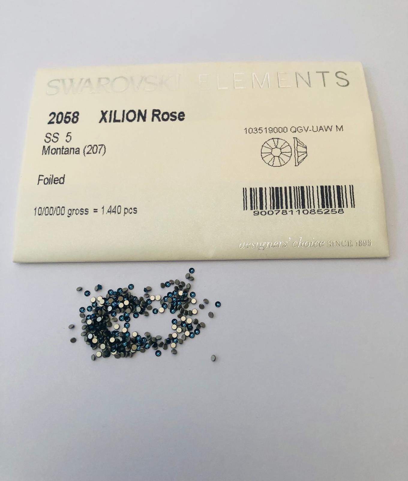 30pcs  Swarovski® Montana non hotfix  ss5  Rhinestones  Flatbacks 2058