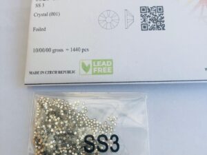 1440pcs Rubyscraft® ss3 Crystal Non Hotfix Lead free Design foiled rhinestone flatback ref: 5328