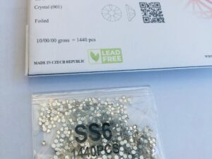 Alternative view of 1440pcs Rubyscraft® ss6 Crystal Non Hotfix Lead free Design foiled rhinestone flatback ref: 5328