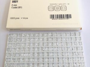 Alternative view of 10pcs Swarovski® 6mm Crystal Cubic Beads ref: 5601
