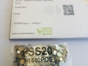 Alternative view of 1440pcs Rubyscraft® ss20 Crystal Non Hotfix Lead free Design foiled rhinestone flatback ref: 5328