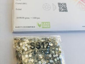 1440pcs Rubyscraft® ss12 Crystal Non Hotfix Lead free Design foiled rhinestone flatback ref: 5328
