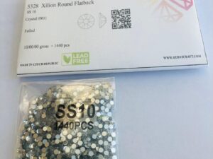 Alternative view of 1440pcs Rubyscraft® ss10 Crystal Non Hotfix Lead free Design foiled rhinestone flatback ref: 5328