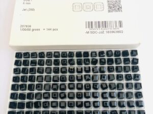 Alternative view of 10pcs Swarovski® 6mm Jet Black Cubic Beads ref: 5601