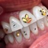10pcs Tooth Gems Preciosa® Aurum Gold Crystal Navette 2x4mm Lead-Free  Gems Non hotfix foiled Austrian Rhinestones Flatbacks