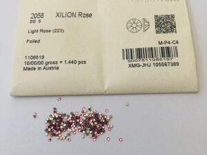30pcs  Swarovski® Light Rose non hotfix ss5 Rhinestones  Flatbacks 2058