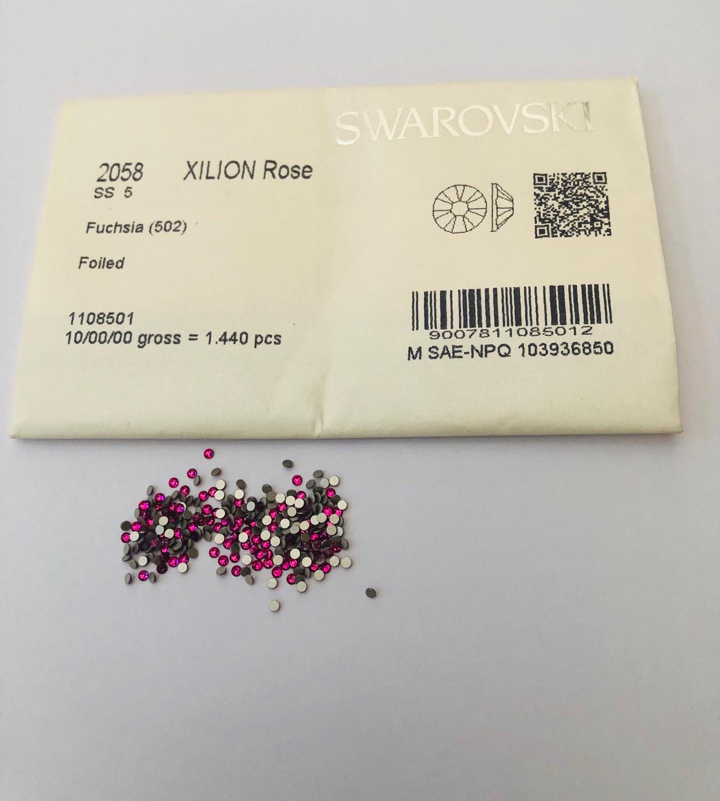 30pcs  Swarovski® Fuschia non hotfix  ss5  Rhinestones  Flatbacks 2058