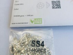 Alternative view of 1440pcs Rubyscraft® ss4 Crystal Non Hotfix Lead free Design foiled rhinestone flatback ref: 5328