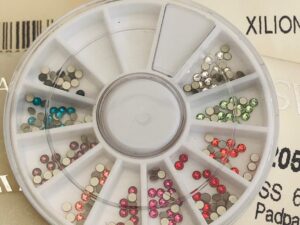 Tooth Gem Assorted Lead Free Swarovski® Wheel Mix 100pcs - ss6 - 10 Colour mix non hotfix ref: 2058