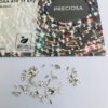 10pcs Tooth Gems Preciosa® Crystal Navette 3mm Lead-Free  Gems Non hotfix foiled Austrian Rhinestones Flatbacks